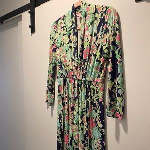 Lilly Pulitzer floral plunge neck dress